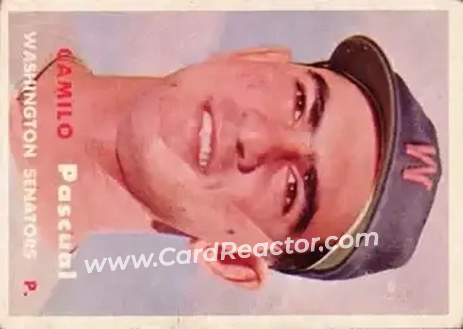 Front of Camilo Pascual
