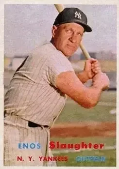 1957 Topps #215 Enos Slaughter