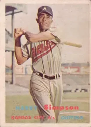 1957 Topps #225 Harry Simpson
