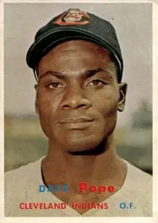 1957 Topps #249 Dave Pope