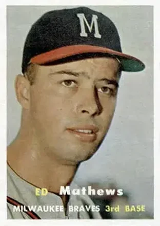 1957 Topps #250 Ed Mathews