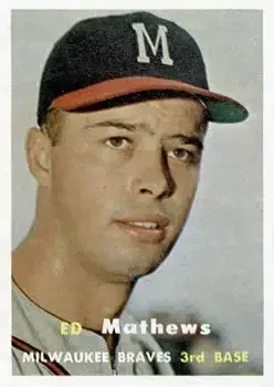 1957 Topps #250 Ed Mathews