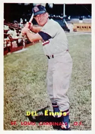 1957 Topps #260 Del Ennis