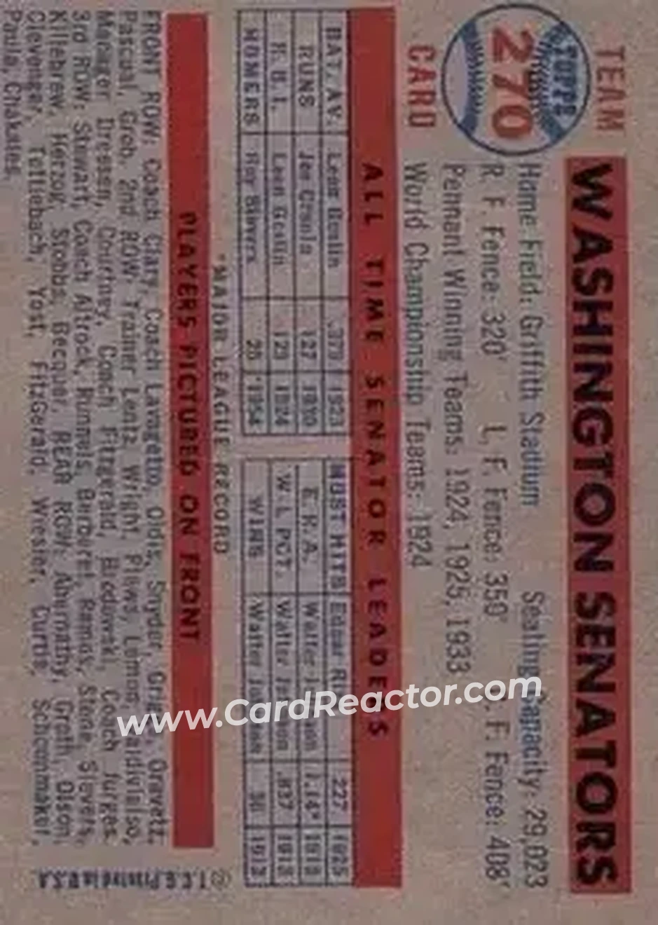 Back of Card #270