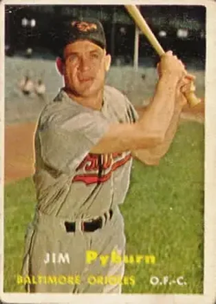 1957 Topps #276 Jim Pyburn