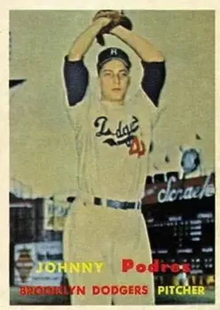 1957 Topps #277 Johnny Podres
