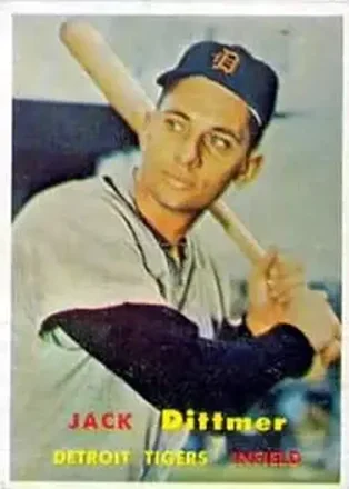 1957 Topps #282 Jack Dittmer