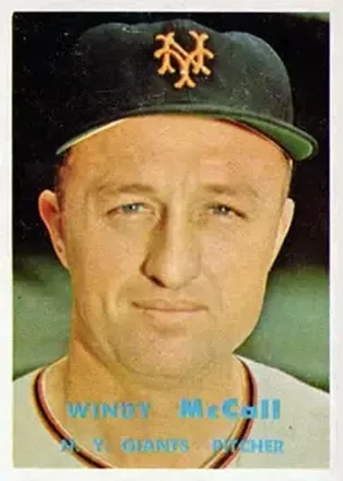 1957 Topps #291 Windy McCall