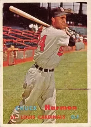 1957 Topps #299 Chuck Harmon