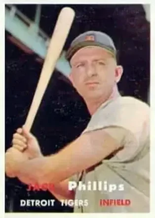 1957 Topps #307 Jack Phillips
