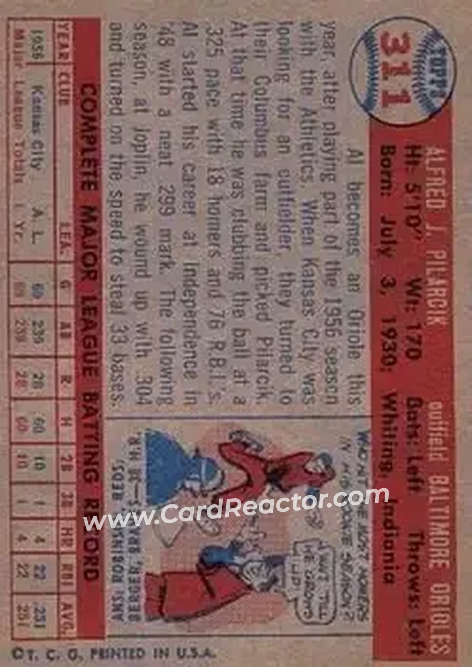 Back of Al Pilarcik