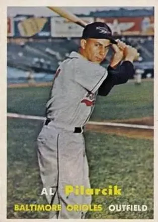 1957 Topps #311 Al Pilarcik