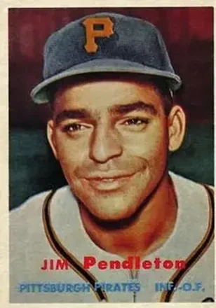 1957 Topps #327 Jim Pendleton