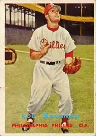 1957 Topps #332 Bob Bowman