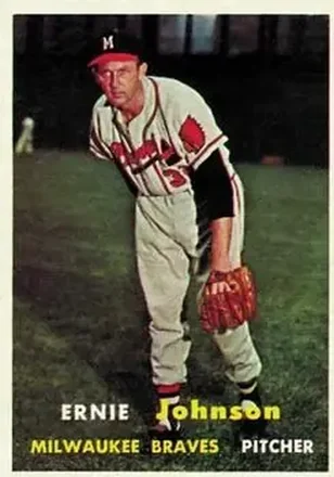 1957 Topps #333 Ernie Johnson