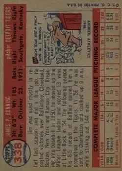 Back of Jim Bunning
