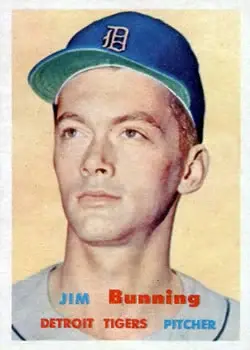 1957 Topps #338 Jim Bunning