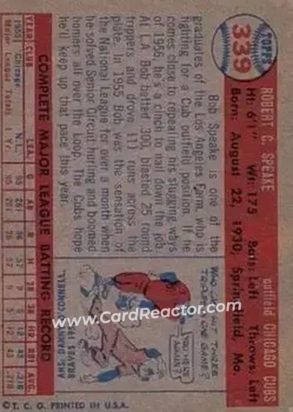 Back of Bob Speake