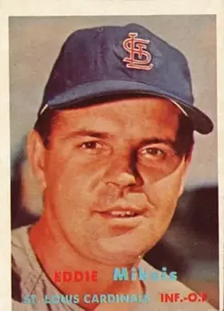 1957 Topps #350 Eddie Miksis