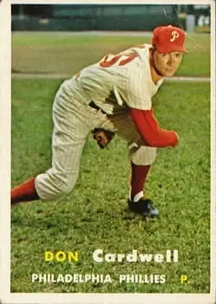 1957 Topps #374 Don Cardwell