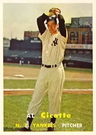 1957 Topps #398 Al Cicotte