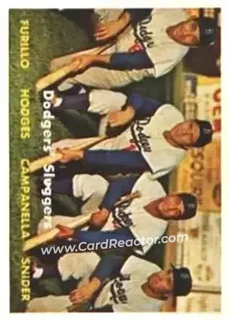Front of Roy Campanella & Carl Furillo & Gil Hodges & Edwin "Duke" Snider