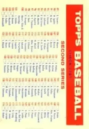 1957 Topps #NNO Card #NNO