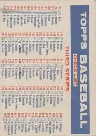 1957 Topps #NNO Card #NNO