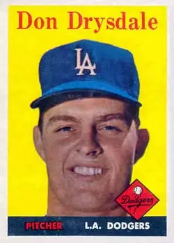 1958 Topps #25 Don Drysdale