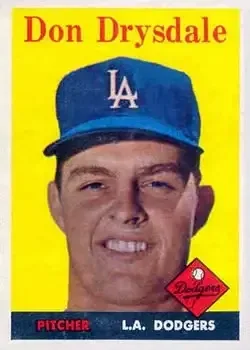 1958 Topps #25 Don Drysdale