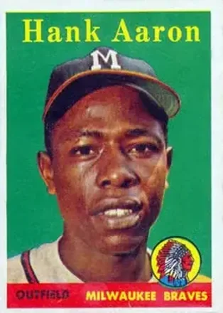 1958 Topps #30b Hank Aaron