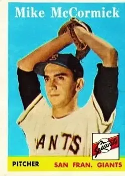 1958 Topps #37 Mike McCormick