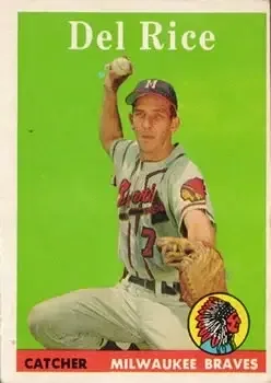 1958 Topps #51 Del Rice