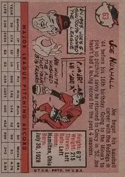 Back of Joe Nuxhall