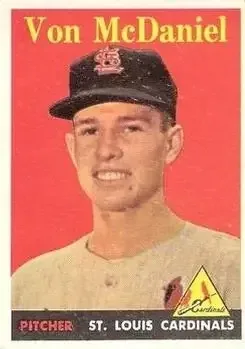 1958 Topps #65b Von McDaniel