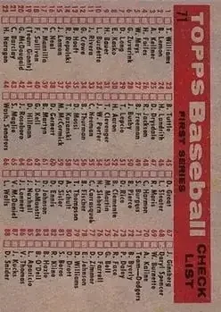 Back of Card #71