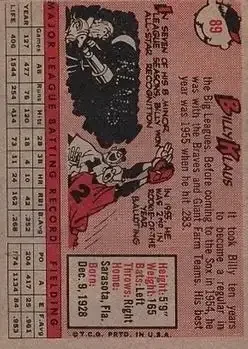 Back of Billy Klaus