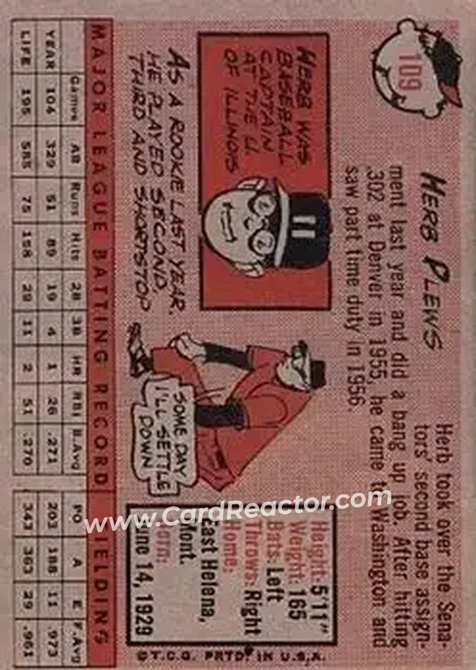 Back of Herb Plews