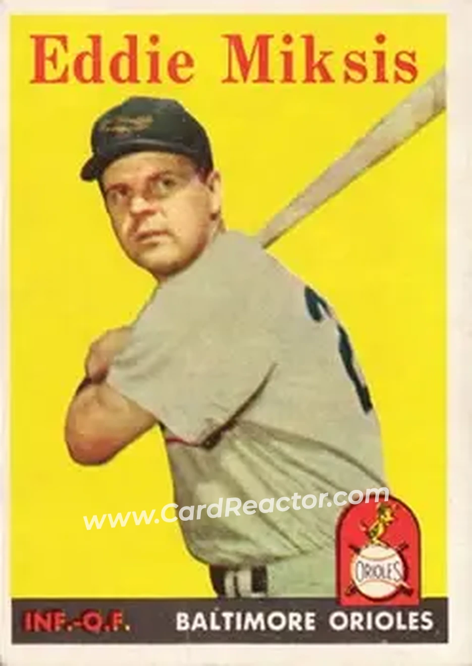 Front of Eddie Miksis