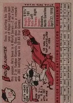 Back of Enos Slaughter