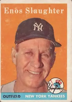 1958 Topps #142 Enos Slaughter