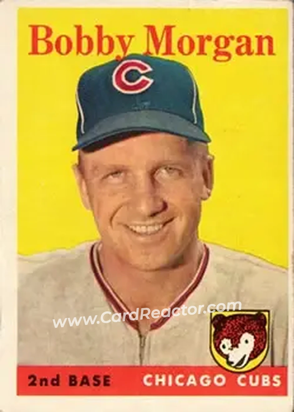 Front of Bobby Morgan
