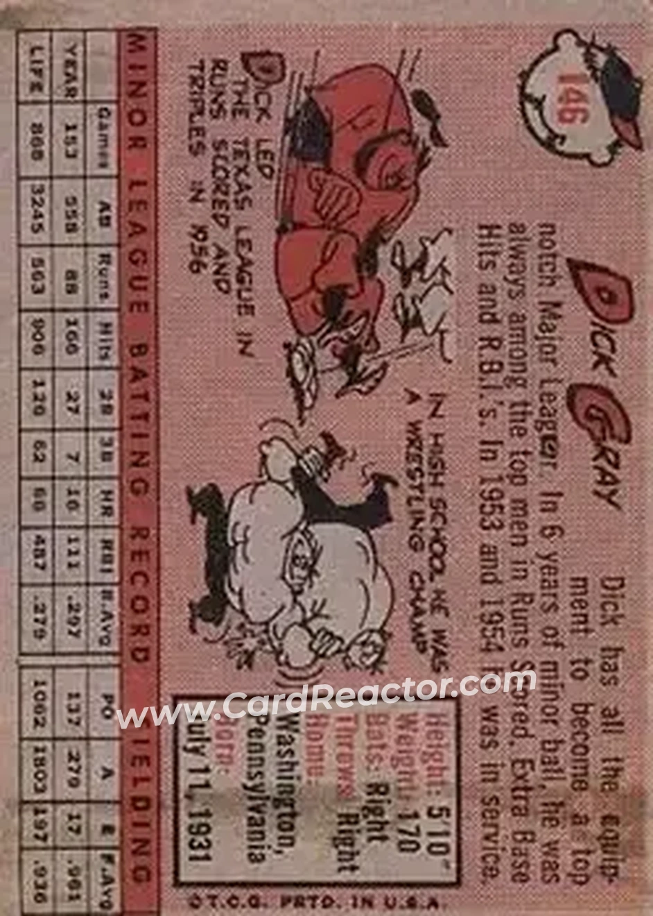 Back of Dick Gray