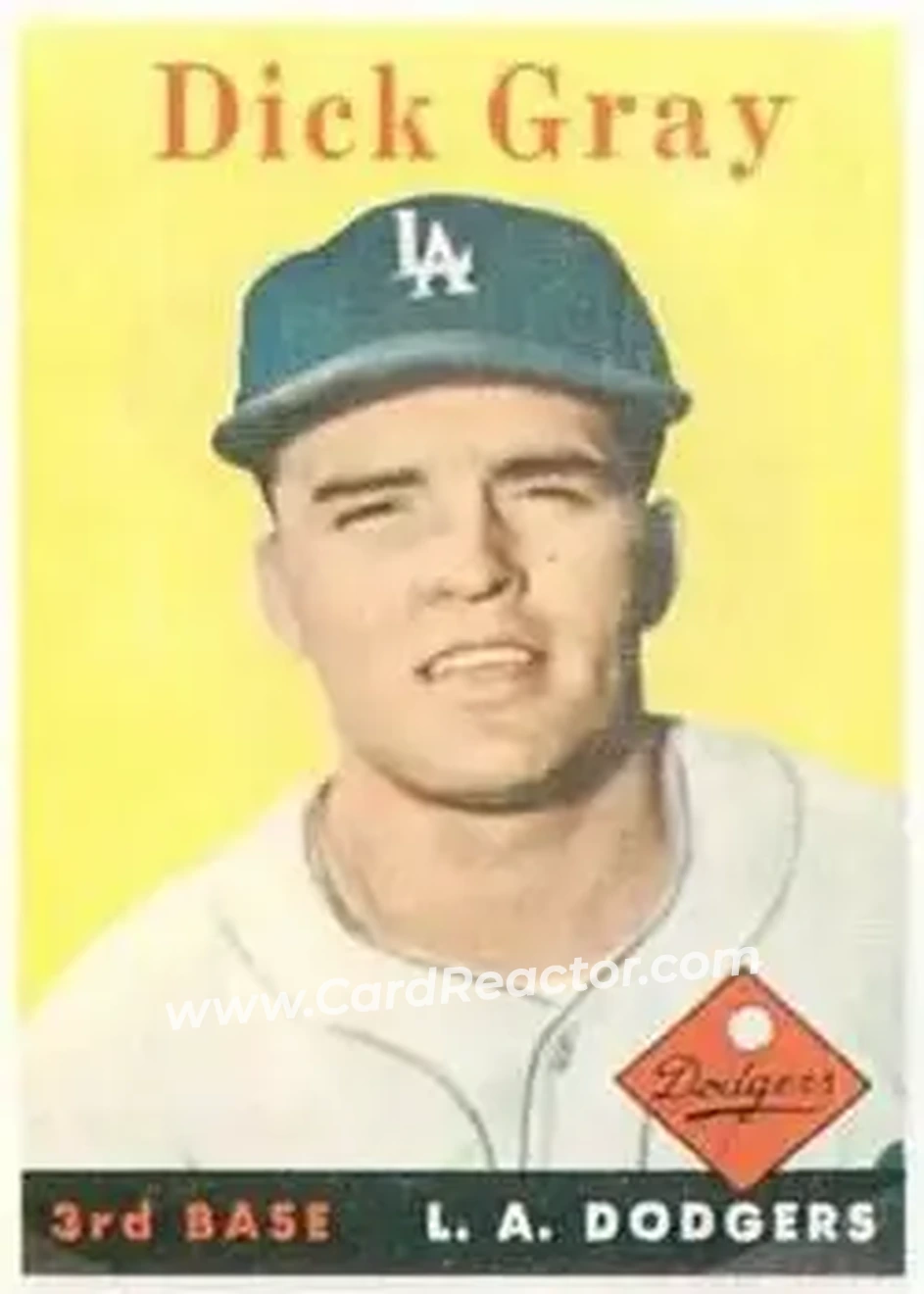 Front of Dick Gray