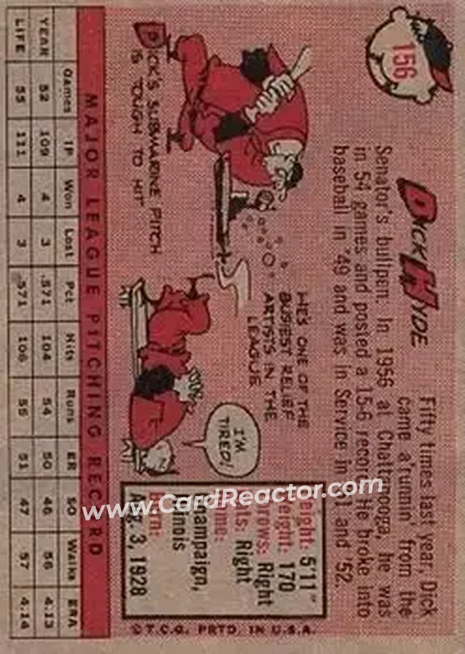 Back of Dick Hyde