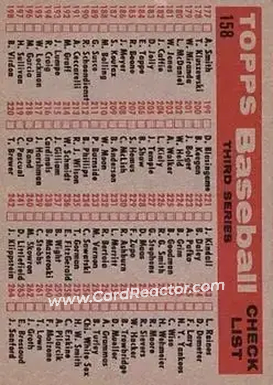 Back of Card #158