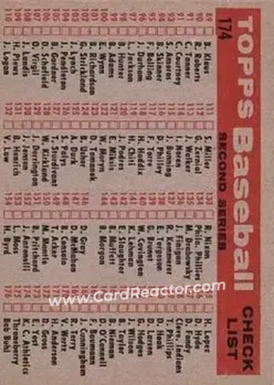 Back of Card #174