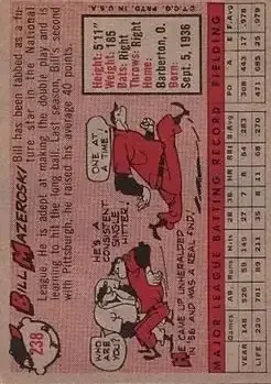 Back of Bill Mazeroski