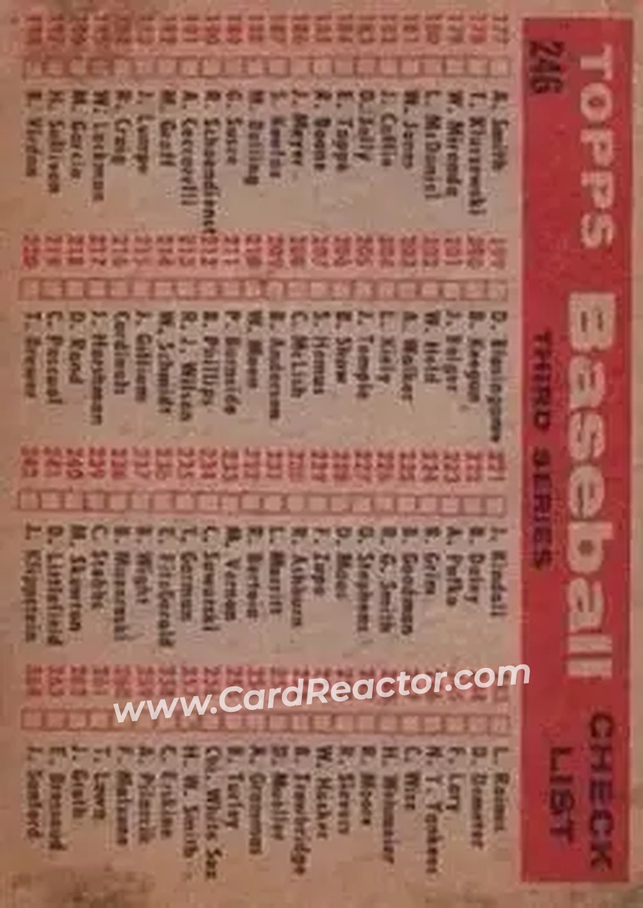 Back of Card #246