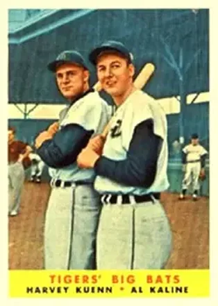 1958 Topps #304 Al Kaline & Harvey Kuenn